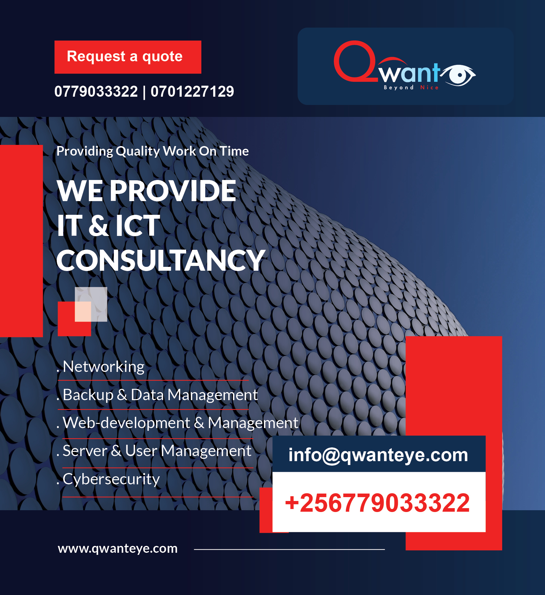 Qwanteye Nexus:  Representing the central hub where creativity and intelligence meet Symbolizing the fusion of AI, media, and ICT development.